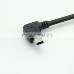 High Quality right angle A Femal to Mini B Male USB 2.0 Cable