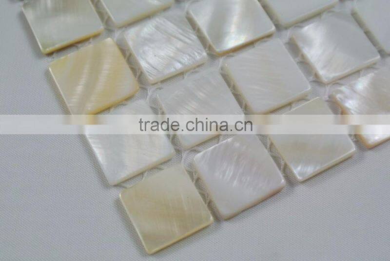 Natural white freshwater shell mosaic tile ,bathroom tile