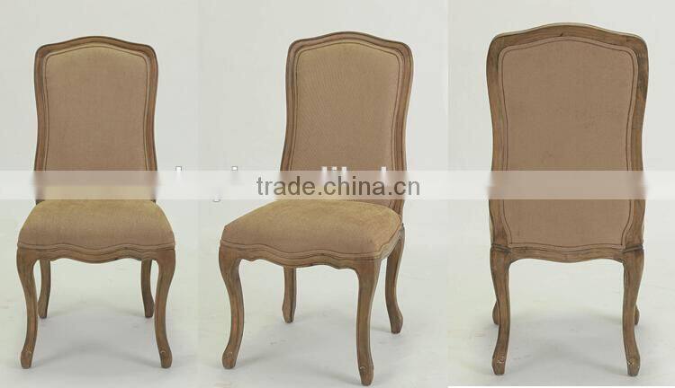 French /European style Bend Line design Fabric Wooden Side chair/Dining /Restaurant chair(Ch-838)