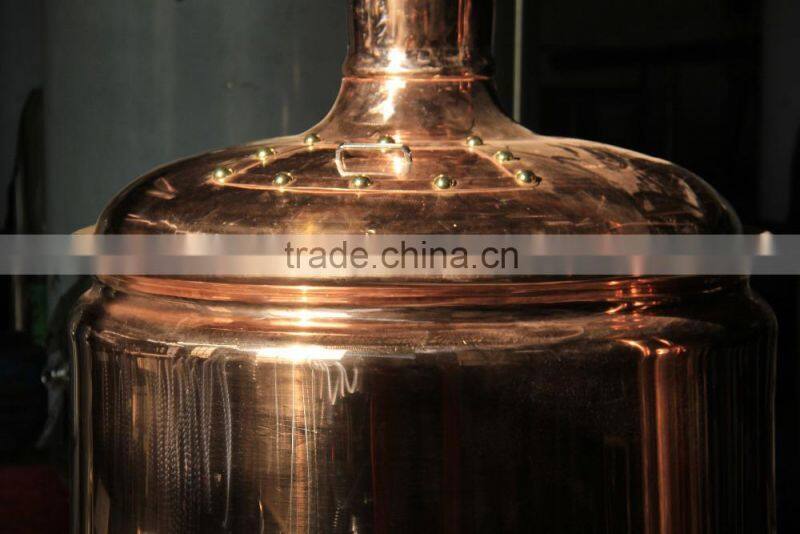 With manhole thermometer false bottom mash tun for sale