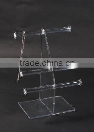 Three tier acrylic jewelry display stand for wholesale