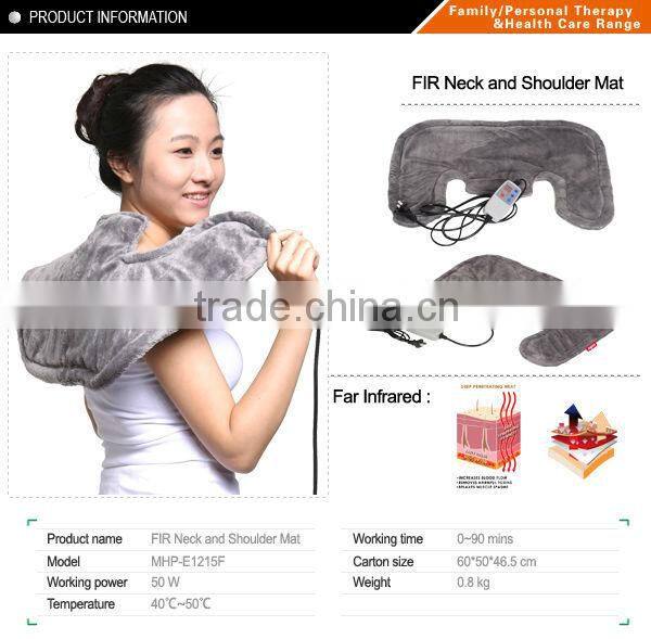 2015 New launch MHP-E1215F carbon fiber self heating pad