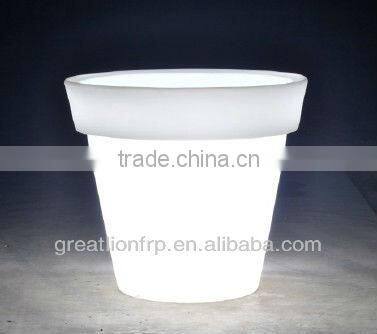 GR02116 large illuminated plastic planter/led flowerpot/garden planter