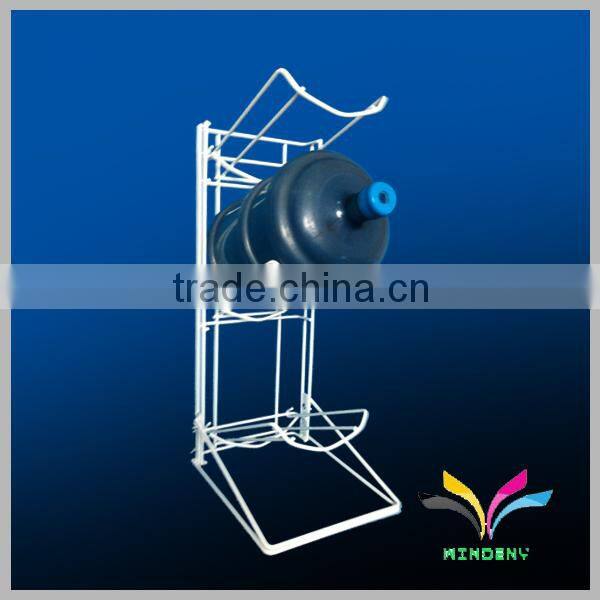 China manufacturer metal 5 gallon water bottle display shelf