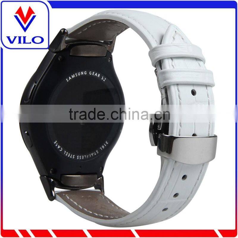 Genuine Leather Watch Band Wrist Strap Replacement Band For Samsung Galaxy Gear S2 SM-R720