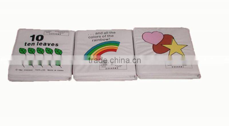 eco friendly PVC BB squeaker water proof plastic baby bath book early education toys