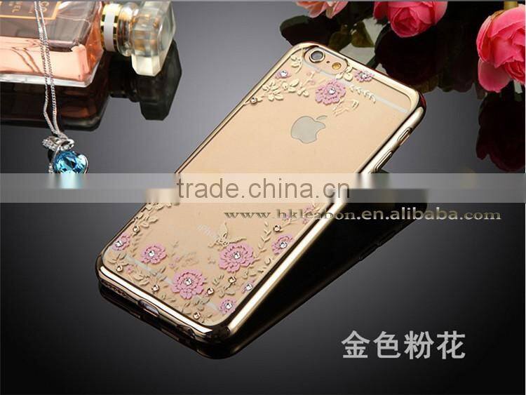 newUltra-thin for iphone 6 clear case 4.7 inch transparent 5.5 inch TPU cell phone case electroplating cheap TPU for Iphone 6/6s