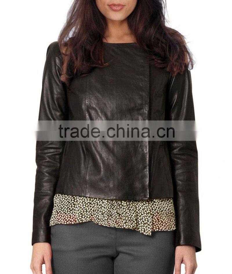 Made In Pakistan Standard Design Practical Ladies Pu Leather Jacket,Wholesale for Women Ladies Casual PU Leather Jacket