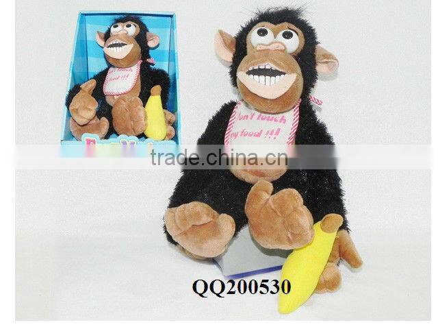 Lovely b/o magnetic control monkey doll