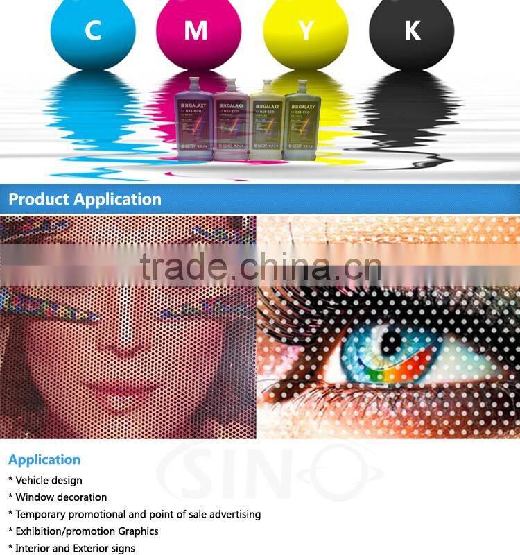 PVC Plastic Film Printing One Way Vision Glass Window Vinyl Sticker