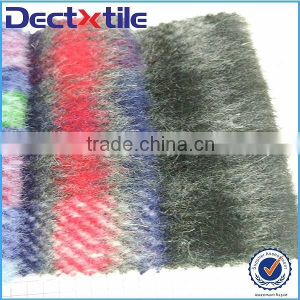 90%polyester 10%wool terry wool fabric winter coat