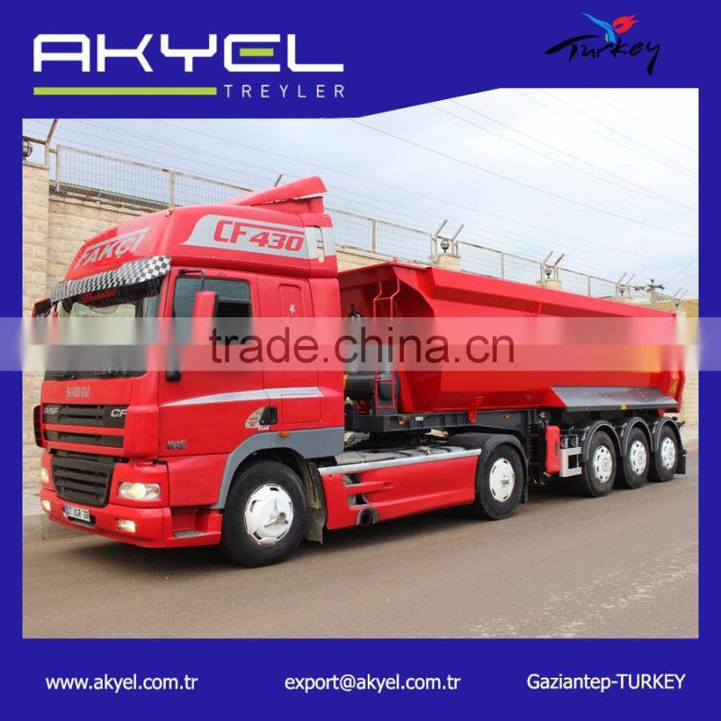 3 axle 60 Ton tipper truck /Semi Trailer on sales