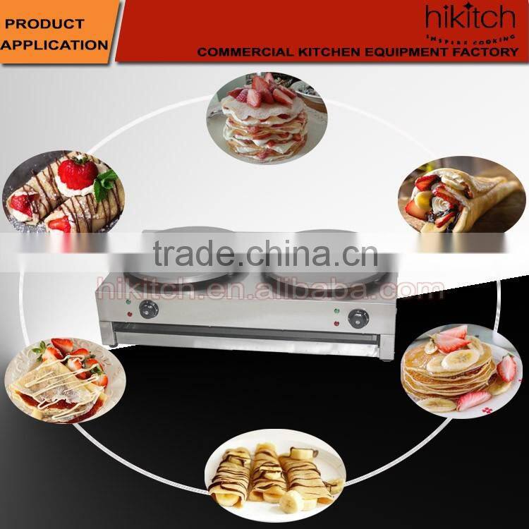 Hot selling two heads pancake maker double crepe maker