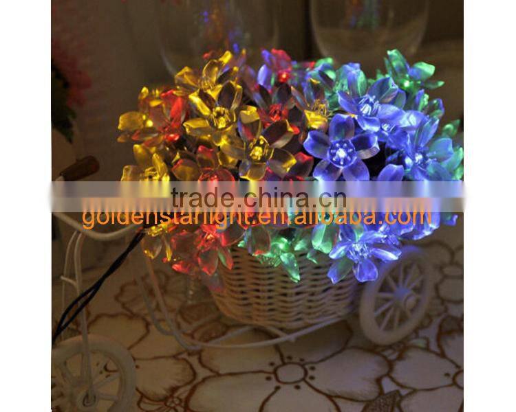 Christmas Festival Solar Powered 35 pcs Flower Shaped Garden Decorative Tree Light