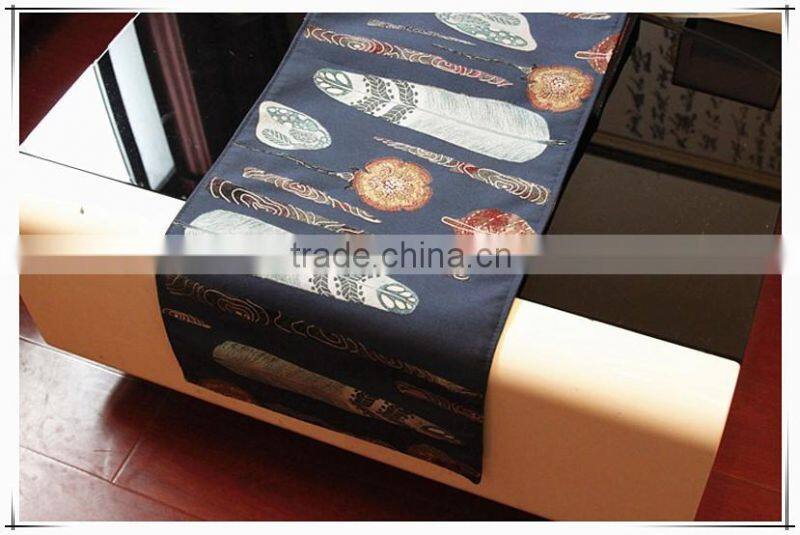 Wholesale colorful tapestry jacqaurd fabric table mats, table runners