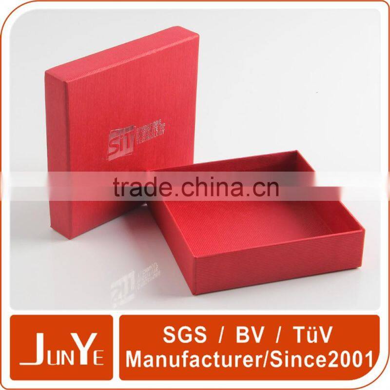 luxury design red color paper box bracelet lid and tray box