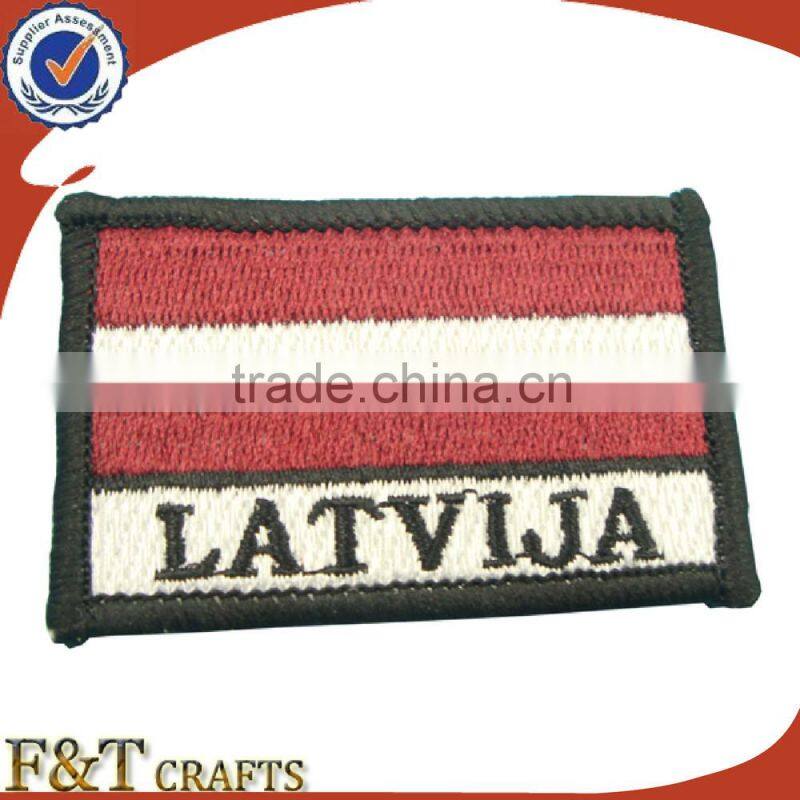 High quality custom souvenir embroidery patch/embroidery biker patch/self-adhesive embroidery patch