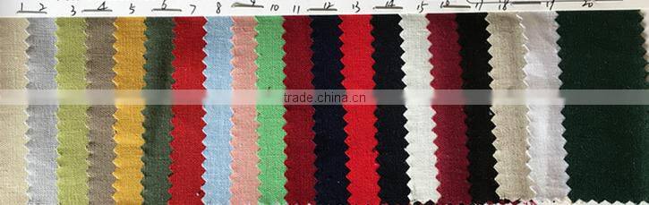 China supply linen rayon fabric 10*10/44*38 linen rayon blended dyed fabric