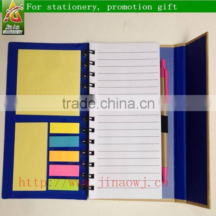 recycle book with pen