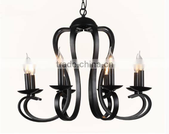 simple design metal chandelier ,America style chandelier ,Glassic candle chandelier,Retro metal branch chandelier