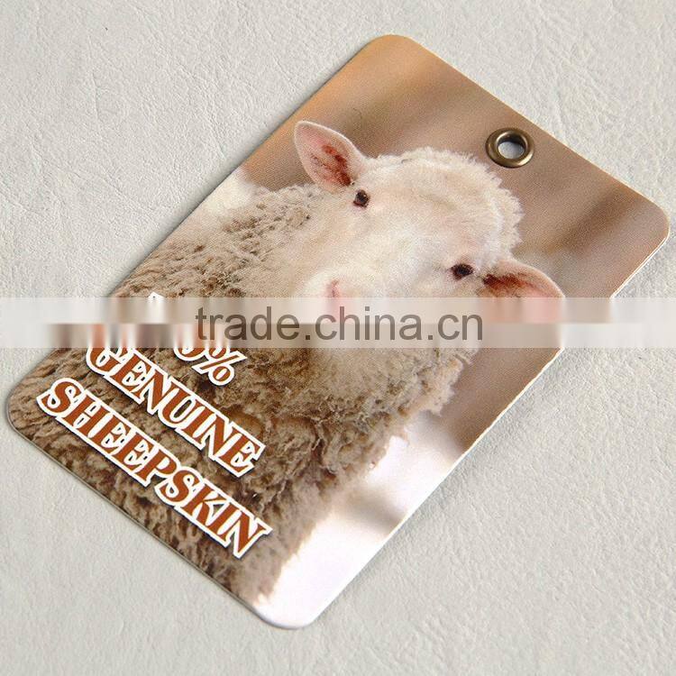 New design! PVC hang tags with metal eyelet for wool clothes