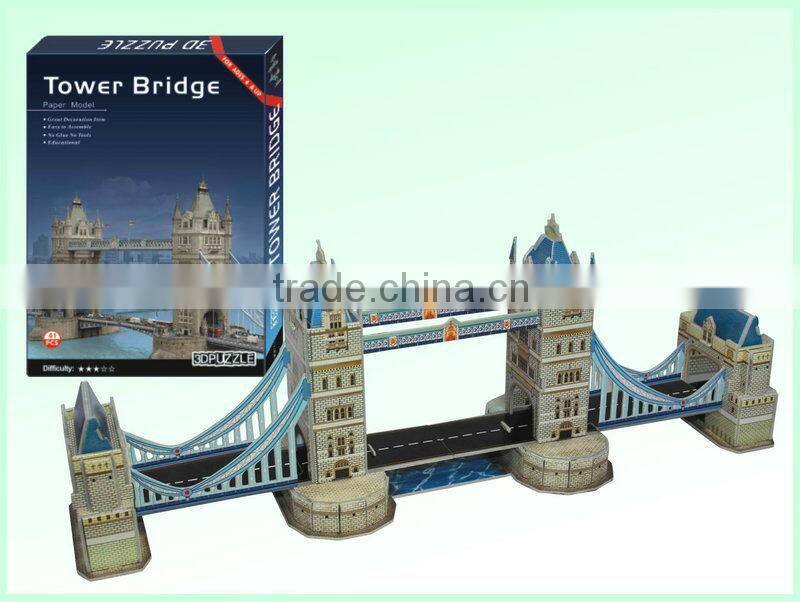 2013 hotsale ship alarm clock 3d puzzle games/children