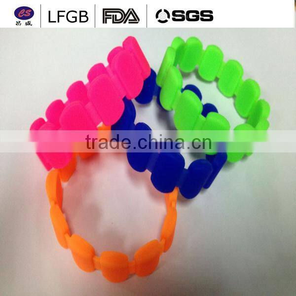 China manufacture custom made silicone bracelets&silicone wristband/band with high quality