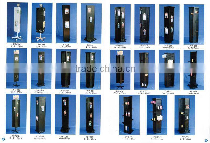 metal counter spinning pegboard rack with SGS certificate