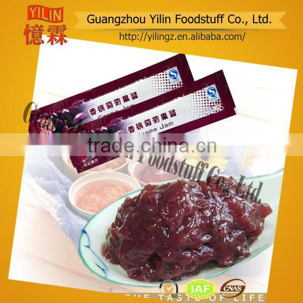 OEM factory 18g sachet grape Jam made in china