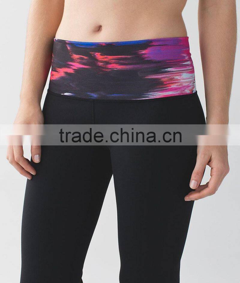 Women flares yoga pants Supplex wholesale long running pants