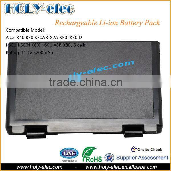 2015 New Condition 11.1V Li-ion Rechargeable Batteries A32-F82 A32-F52 For ASUS F82 K40 K50 K40AE K61 Pro79 X87 X70IJ