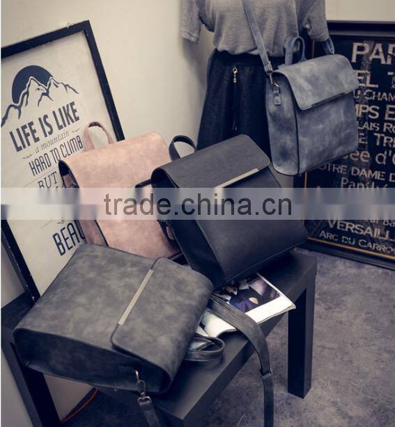 2016 new design backpack fashion quare shoulder bag colorful retro backpack