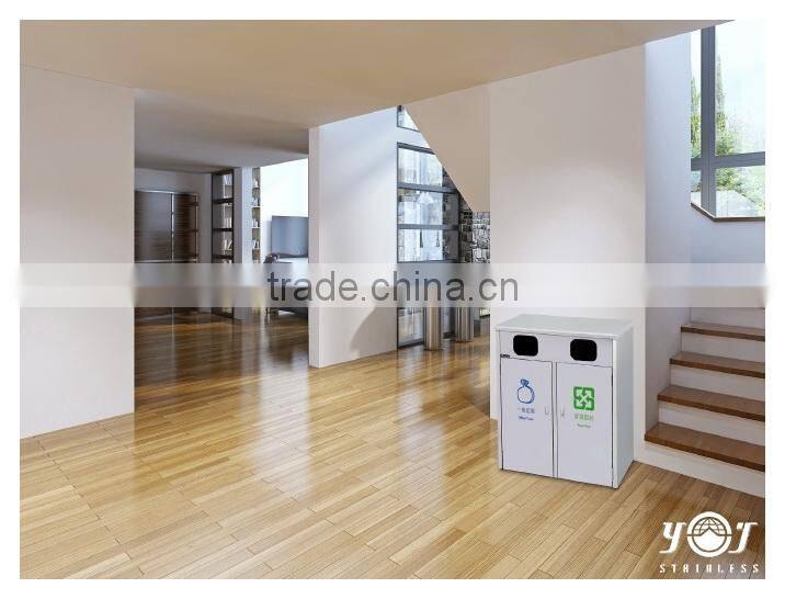 Hotel Lobby Stainless Steel Table Outdoor Iron Trash Can Holder