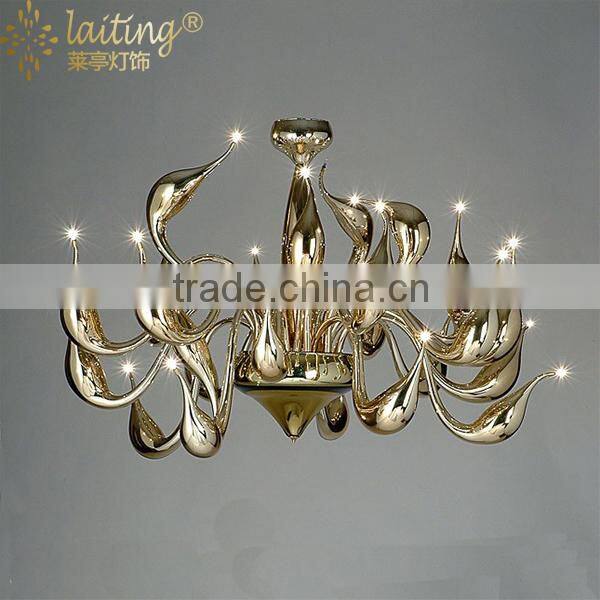 Gold Swan modern chandelier lighting