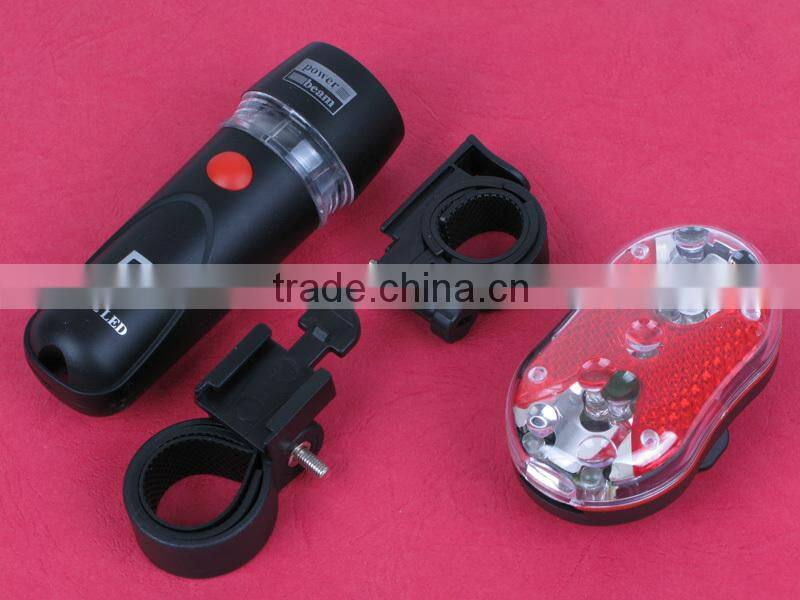 YT-M09-3 LED Bicycle Light Set 5LED Front white Light and 9LED Rear Red Light