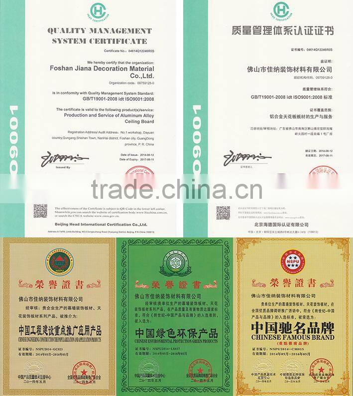 ceiling aluminum insulation for project and home docoration