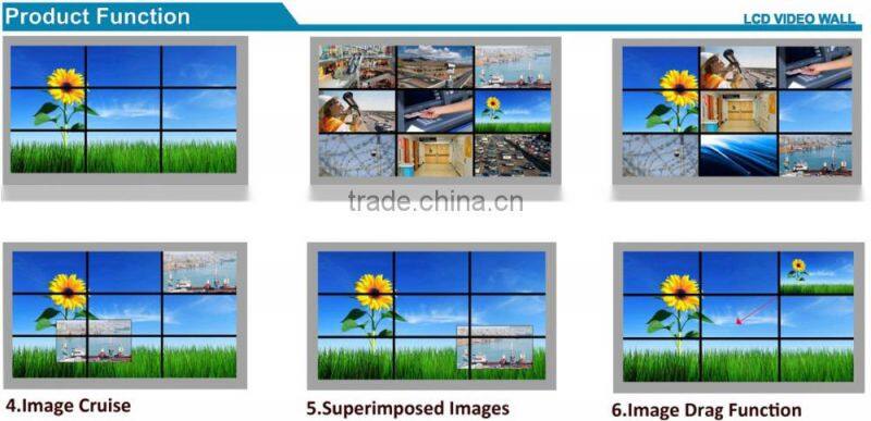 2015 chestnuter Top quality 42 inch 3x3 lcd video wall HD 1080p display supported