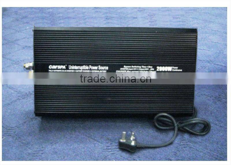UPS series 12V dc TO 230V ac 2000W 15A modified sine wave power Inverter with charger (UPS2000)