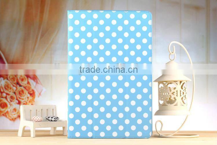 Colorful Dot Polka Folio Flip Stand Leather Case For SONY Xperia Tablet Z 10.1"
