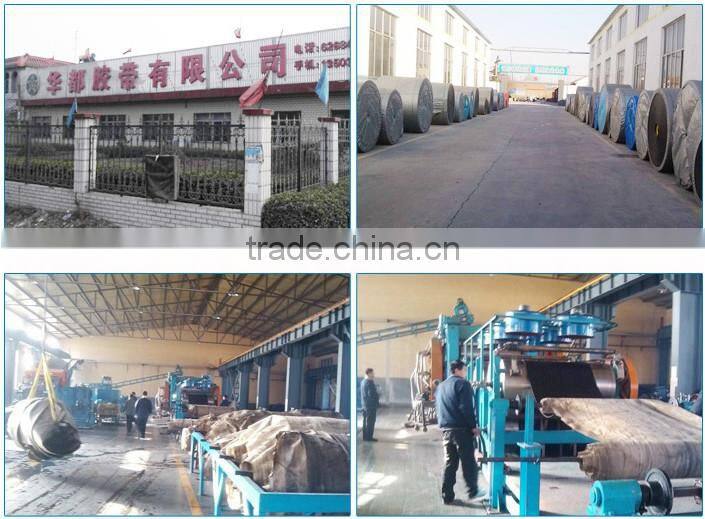 vulcanized chevron rubber weave fabric conveyor belt
