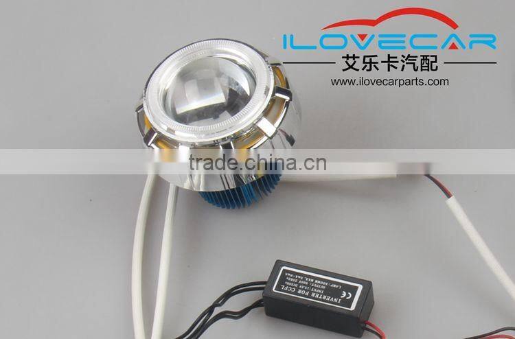 Top quality motorbike accessories, Led motorbike projector lens with double angel eyes for SUZUKI