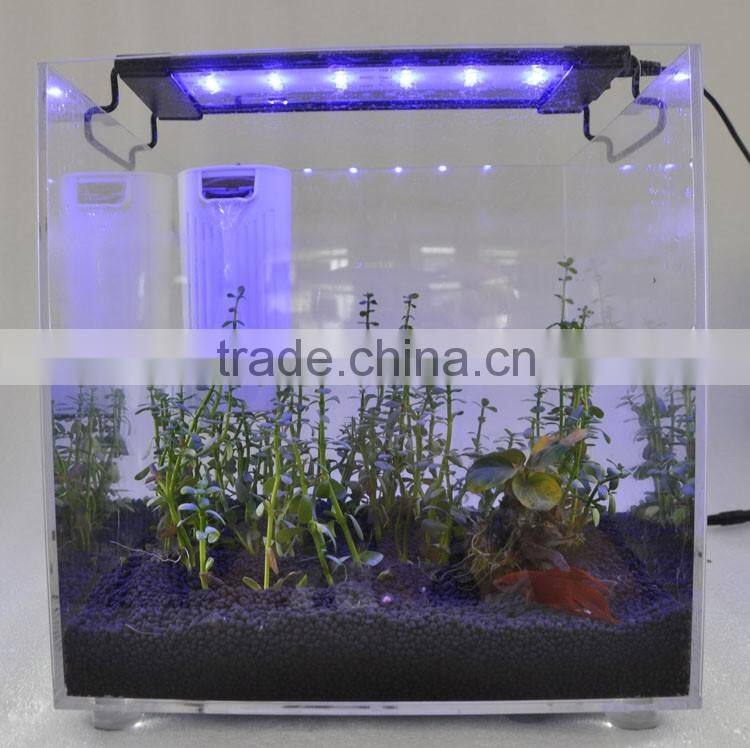 Factory sale mini glass skimmer color changing led light reef tank