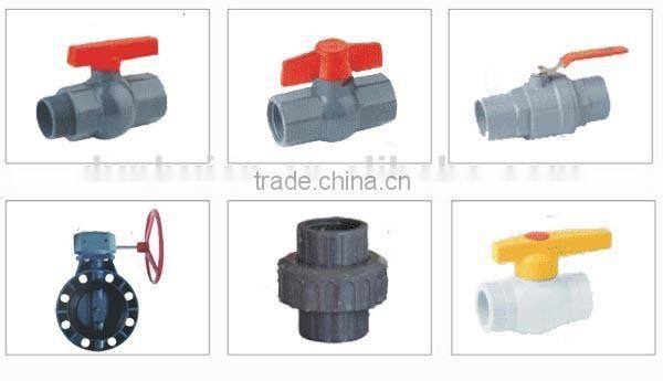 PVC male and female single union ball valve