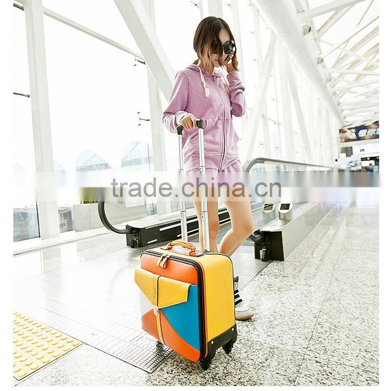 PU Leather Trolley Luggage Case Padlock For Luggage