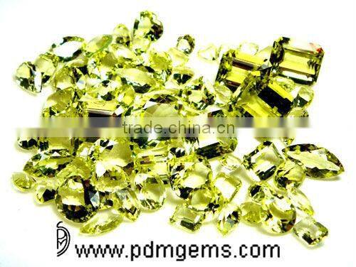 Lemon Quartz Mix Shape Cut Faceted Lot For White Gold Jewelry From Jaipur