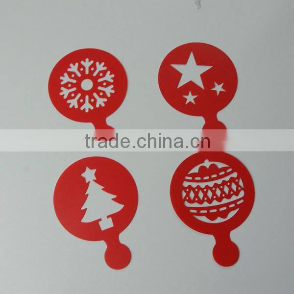 Decorating mould, eco-friendly cake stencil, cappuccino art template