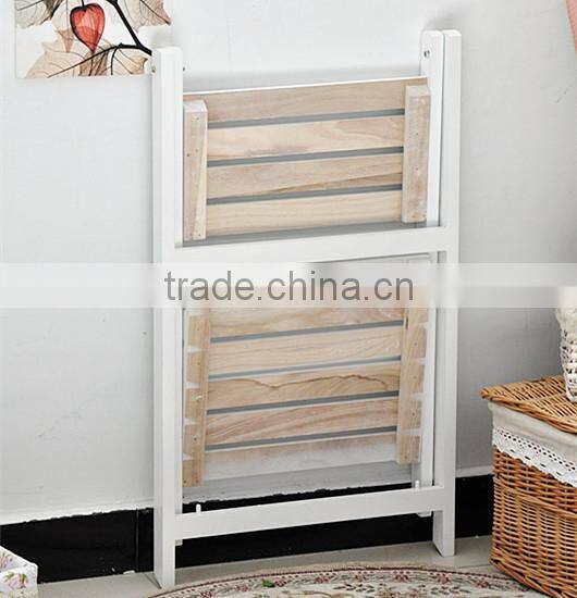 home life zakka folding solid wood 2-tier flower pot ,sundries display shelf