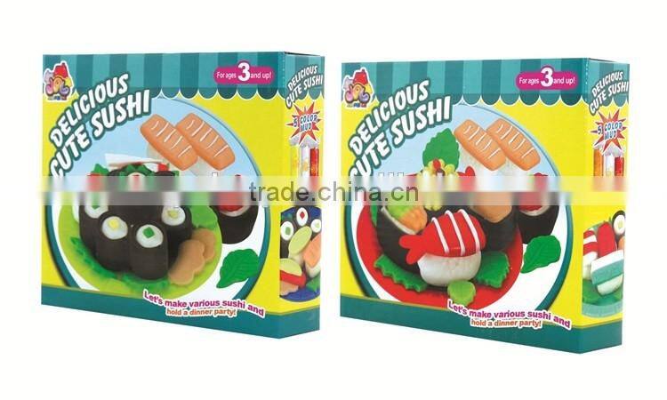 Popular Playdough game with childrens Sushi modeling clay