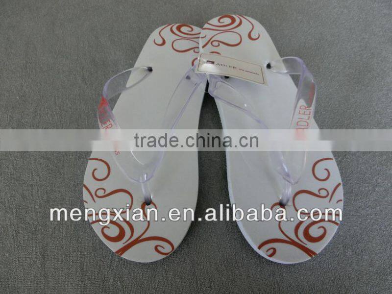 high quality eva white pvc hotel slippers