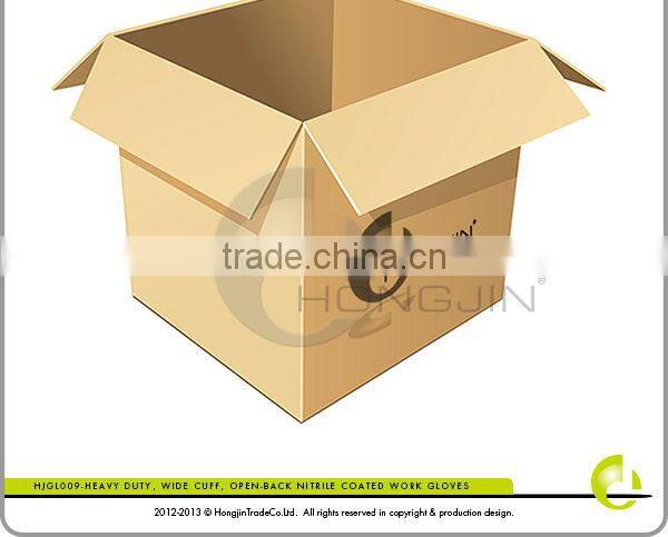 Heavy Duty, Wide Cuff, Open-Back Nitrile Coated Work Gloves